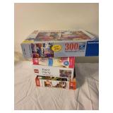 Ravensburger, Eurographics & LEGO Puzzle Lot - 4 Boxes