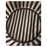 Large Black Wooden Basket Home Decor