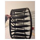 Large Black Wooden Basket Home Decor