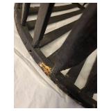 Large Black Wooden Basket Home Decor