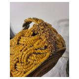 Set of 2 Handcrafted Woven Baskets - Green and Yellow Rope