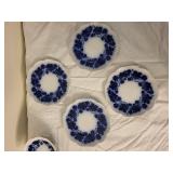 Gefle Sweden Vinranka Blue & White Porcelain Dish Set