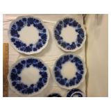 Gefle Sweden Vinranka Blue & White Porcelain Dish Set