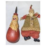 Santa-Themed Carved & Artisan Handle Kitchen Utensils Set