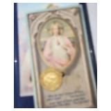 Religious Medals and Holy Cards Lot