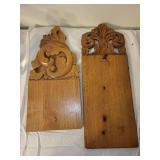 Assorted Carved Wooden Pieces for Crafts or Restoration Projects
