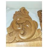 Assorted Carved Wooden Pieces for Crafts or Restoration Projects