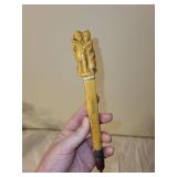 Set of 3 Antique Crochet Hooks with Ornate Handles incl Sterling Silver