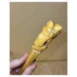 Set of 3 Antique Crochet Hooks with Ornate Handles incl Sterling Silver