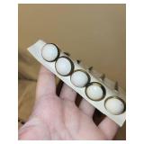 Vintage Tool and Hardware Lot: Hammer, Brush, Decorative Nails