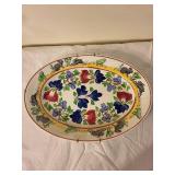 Antique Stick Spatterware Rabbitware Oval Platter
