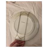 Antique Stick Spatter Rabbitware Plate Animal Croquet Scene