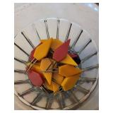 Colorful Kitchen Skewers and Corn Holders Lot Including Bakelite