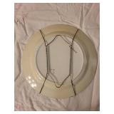 Antique Rabbitware Plate with Rabbits Playing Game Design