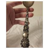 Ornate Vintage Sterling Silver Spoon with Intricate Design