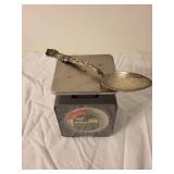 Ornate Vintage Sterling Silver Spoon with Intricate Design