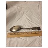 Ornate Vintage Sterling Silver Spoon with Intricate Design