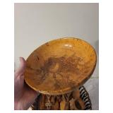 Vintage Wooden Crafts & Collectibles with Sterling Marked Item