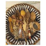 Vintage Wooden Crafts & Collectibles with Sterling Marked Item