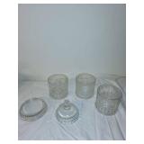 Antique Stacking Apothecary Candy Dish Set of 3