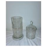 Antique Stacking Apothecary Candy Dish Set of 3