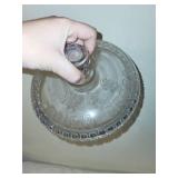 Vintage W & S Cough Drops Glass Jars with Lids - Set of 2