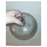 Vintage W & S Cough Drops Glass Jars with Lids - Set of 2