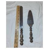 Sterling Silver Cake Knife and Server Set
