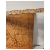 Vintage Wooden Kitchenware Lot: Santa Panel, Pig Boards & Blade