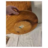 Vintage Wooden Kitchenware Lot: Santa Panel, Pig Boards & Blade