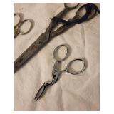 Vintage Silverware and Scissors Collection with Intricate Designs