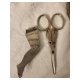Vintage Silverware and Scissors Collection with Intricate Designs