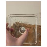 Vintage Glassware Set: Cheese Preserver & Measuring Cups