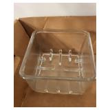 Vintage Glassware Set: Cheese Preserver & Measuring Cups