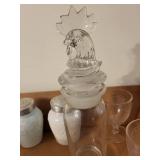 Vintage Glassware Collection: Salt Shakers, Rooster Jar & More