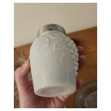 Vintage Glassware Collection: Salt Shakers, Rooster Jar & More