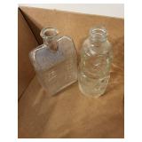 Assorted Vintage Glass Jars and Bottles Collection