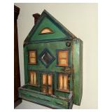 Antique Wooden Doll House from Late 1800