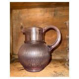 Set of 5 Vintage Glass Pitchers with Unique Patterns