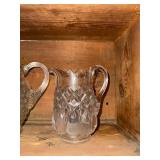 Set of 5 Vintage Glass Pitchers with Unique Patterns