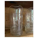 Vintage Wild Cherry Beverage Glass Pitchers