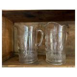Vintage Wild Cherry Beverage Glass Pitchers