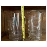 Vintage Wild Cherry Beverage Glass Pitchers