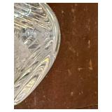 Clear Twisted Design Glass Vase - 8 Inches Tall