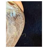 Clear Twisted Design Glass Vase - 8 Inches Tall