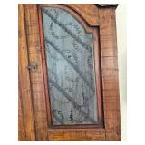 German Baroque burr walnut veneer secretaire bookcase, also known as a writing cabinet.  Possibly 18th Century