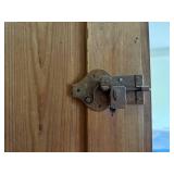 German Baroque burr walnut veneer secretaire bookcase, also known as a writing cabinet.  Possibly 18th Century