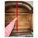 German Baroque burr walnut veneer secretaire bookcase, also known as a writing cabinet.  Possibly 18th Century