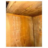 German Baroque burr walnut veneer secretaire bookcase, also known as a writing cabinet.  Possibly 18th Century