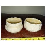 Vintage Irish Belleek Porcelain Bowls with Maker